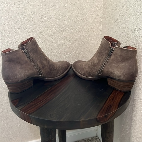 Born Women Brown Bootie with Faux Lace-Up Design - Picture 5 of 8